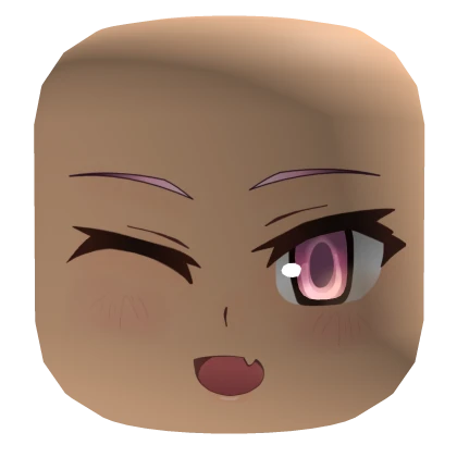 Pink Eyes Wink Face