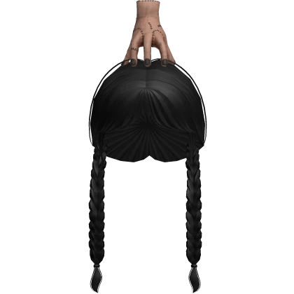  (3.0) Wednesday hair with hand painted nails