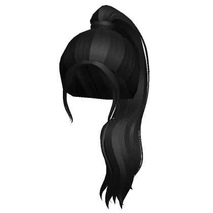 Wavy Cheer Ponytail in Black