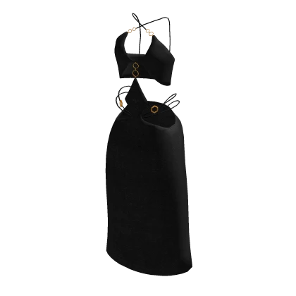 Black Fashion Ring Dress