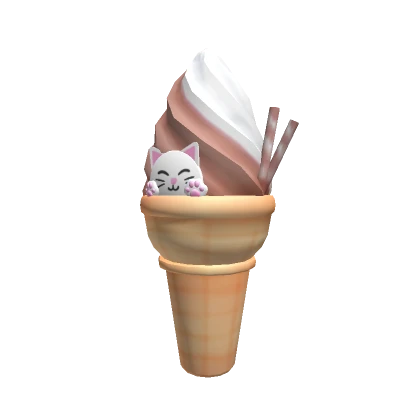 Kitty Ice Cream Cone Choco