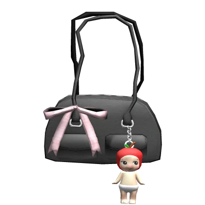 Trendy Y2K Bag with charms ♡