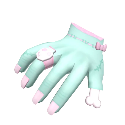  ♡ kawaii stitch frankenstein pastel zombie hand 