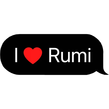 I Heart Rumi Kpop Demon Hunters Text Bubble