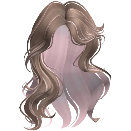 ♡ Voluminous Wavy Girly Hair in Pink and Brown