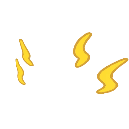  ⚡ Yellow Anime Lightning Squiggly Lines ⚡ 