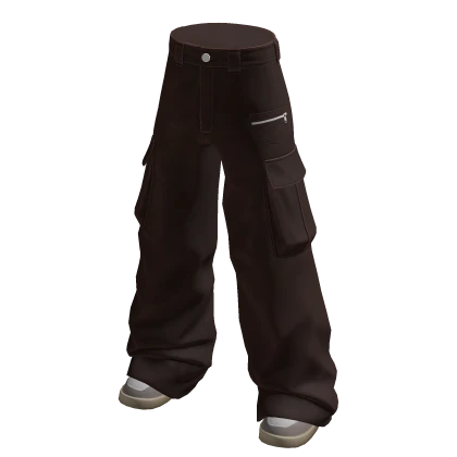 Cargo Pants Brown Urban Baggy Cargos Canvas Y2K