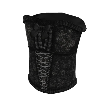 Valentines Black Emo Goth Corset