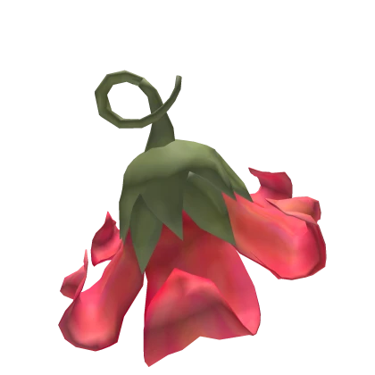 Red Bell Flower Cottagecore Fairycore