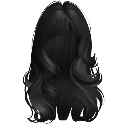 long silky messy emo girl hair in igari black
