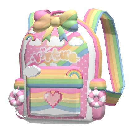 Decora rainbow kawaii cute school backpack