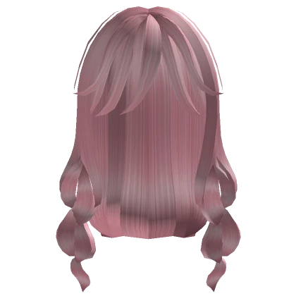 Pink Anime Loose Braid Hair