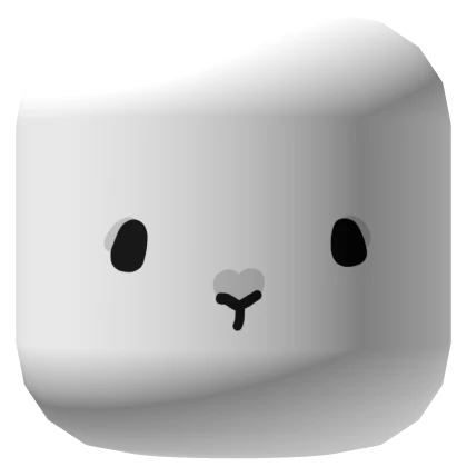 White Bunny Face