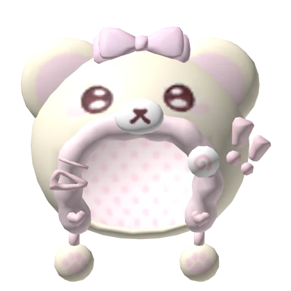 Cute Bear hood in beige