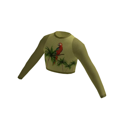 Red Parrot Crop Top