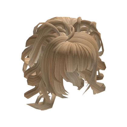 warm blonde heisei shibuya gyaru updo curls