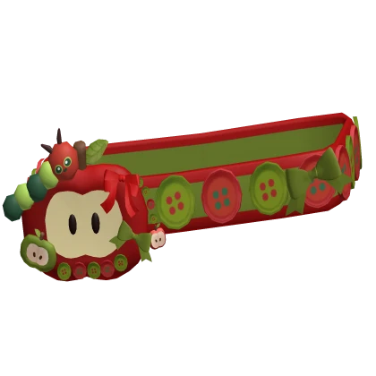 igari mori kei red green caterpillar apple belt 🍎