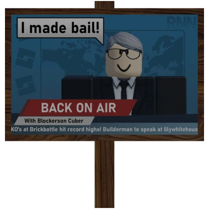 I Made Bail! Sign