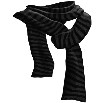 black x grey striped emo scarf 1.0.