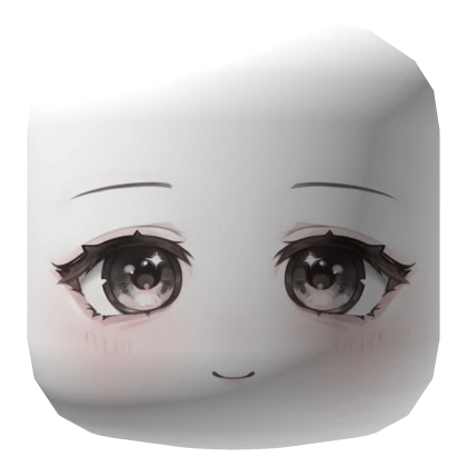 c: kawaii blushy sparkly eyes face mask