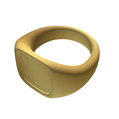 [R6] Men's Gold Ring