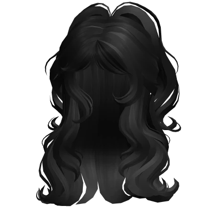 ♡ Voluminous Half up Half Down Waves (Black)