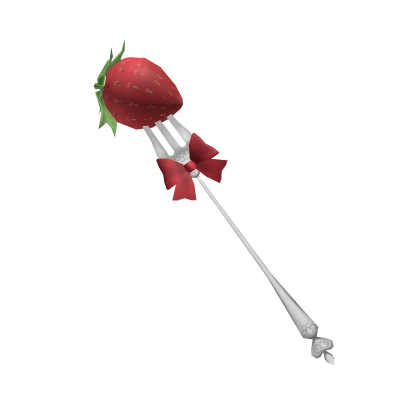 Strawberry on Fork (Red)