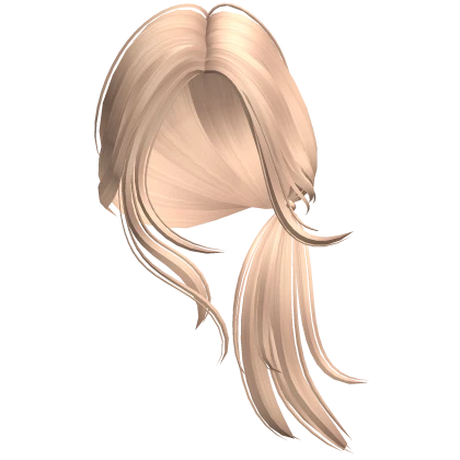 Windy Flowy Spiky Side Low Pigtail (Blonde)