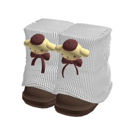 Fluffy Boots w/ Lined Leg Warmers Pompompurin