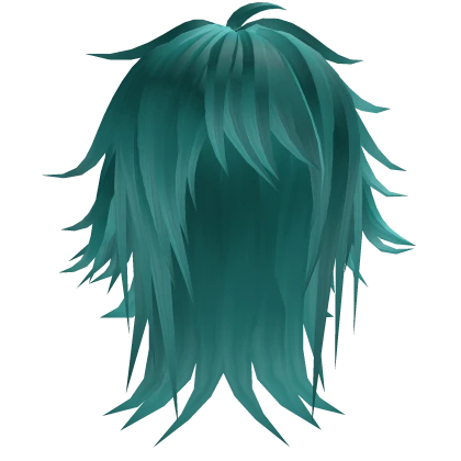 layered emo scene hair (teal)