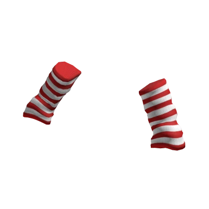 Candy Cane Christmas Arm Warmers