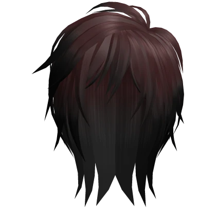 Messy Vkei Punk Red Dyed Hairstyle