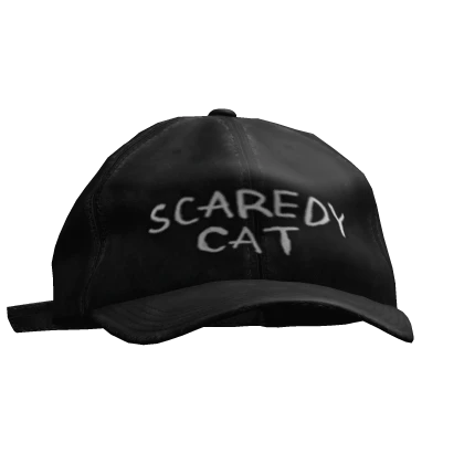 black scaredy cat hat