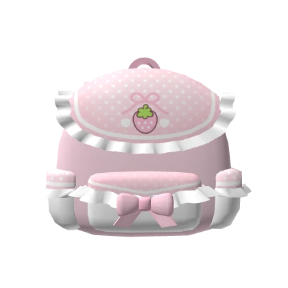 Cute pink strawberry backpack