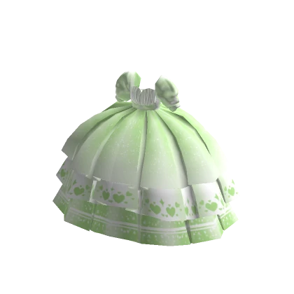 Green Adorable Princess Gown