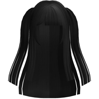 ꒰♡꒱ kawaii black darling pigtails hime hair 