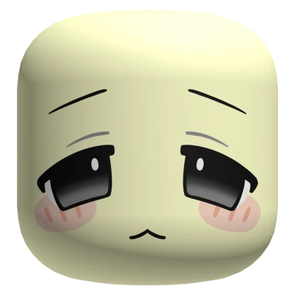 Cute Chibi Face - Pale Yellow