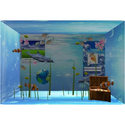 Aero Core Ocean with aquatic life Box