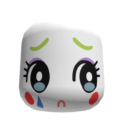 🎃🖤Adorable sad Clown Doll head