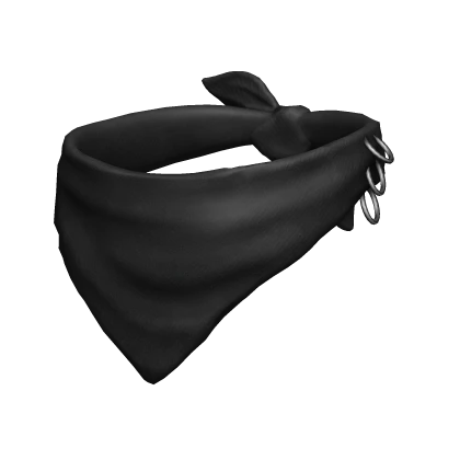 Grunge Face Black Bandana Scarf