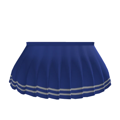 R6 1.0 Girl Blue Valk White Striped Pleated Skirt