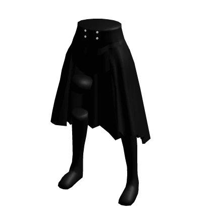 Black skirt with leg band.