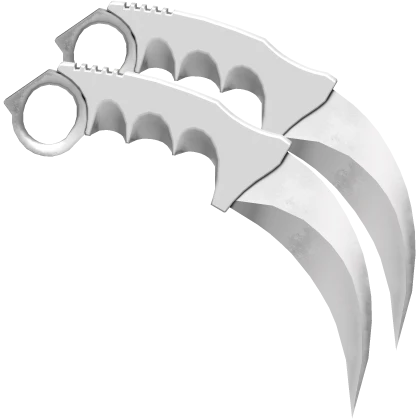 White Dual Karambits