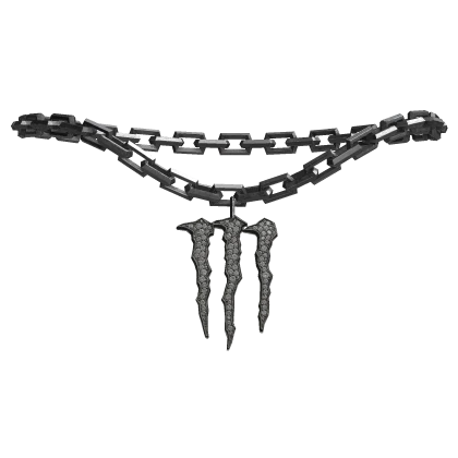 SCENE MONSTER ENERGY CHAIN 1.0 IN SILVER
