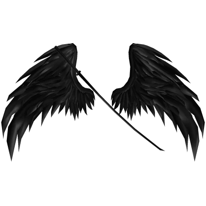 Black Angel Wings & Katana