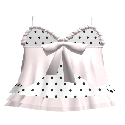 cute pink polka dots dress