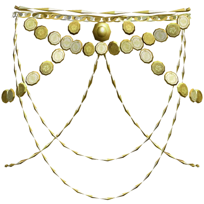 3.0 Gold Ornate Gaian Temprit Waist Coin Chains