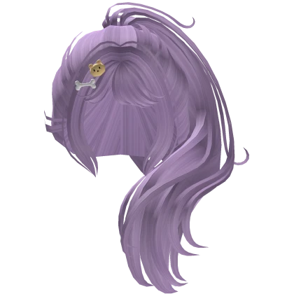 Puppycorn Violet Wavy Ponytail Hair w/ Pins - RBCs