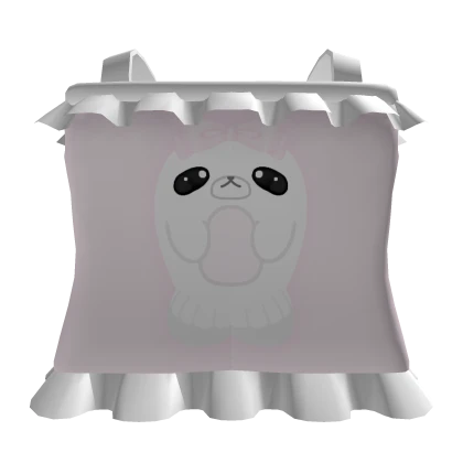 ꒰: ♡ cute pink ruffled seal mamegoma top