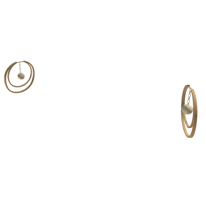 ♡. vintage y2k pearl costal hoop gold earrings